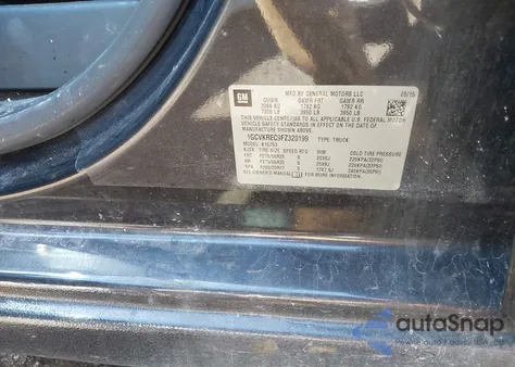 2015 Chevrolet Silverado 1500 1Lt из США, поврежденный, VIN 1GCVKREC9FZ320199